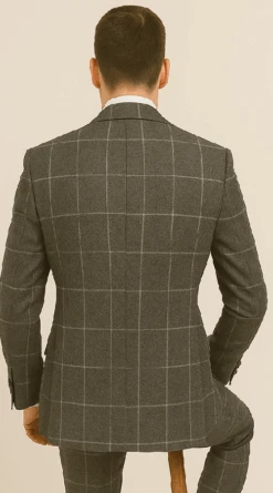 Rossi Man RM1742 – Max Collection Stylish Slim Fit Men’s Suit In Brown -Alberto Nardoni Shop ROSSI MAN SLIM FIT 3 PIECE SUIT MAX RM1742 1