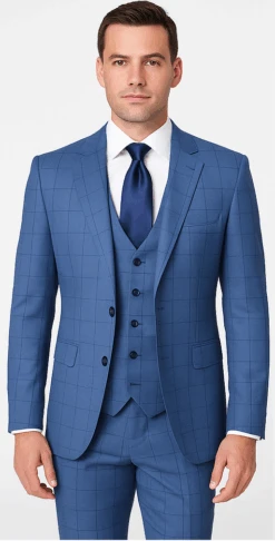Rossi Man MAX RM1785 Slim Fit 3-Piece Suit – Stylish Formalwear For Men -Alberto Nardoni Shop ROSSI MAN SLIM FIT 3 PIECE SUIT MAX RM1785