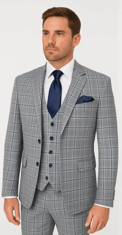 Rossi Man MAX RM1820 Slim Fit 3-Piece Suit – Modern Formal Suit For Men 9 Rossi Man MAX RM1820 Slim Fit 3-Piece Suit – Modern Formal Suit For Men -Alberto Nardoni Shop ROSSI MAN SLIM FIT 3 PIECE SUIT MAX RM1820