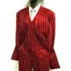 Pinstripe Zoot Suit - 1920s Fashion Suit - Gangster Suit - Long Style Fashion Church Suits -Alberto Nardoni Shop Red Pinstripe Zoot Suit