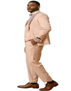 Rose Gold Prom Tuxedo - Perfect Wedding Suit Vested Rhinestone Lapelled -Alberto Nardoni Shop Rose Gold Prom Tux