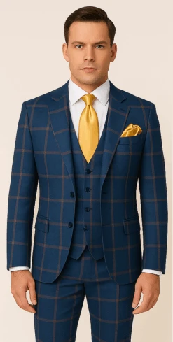 Rossi Man Max RM1840 – Slim Fit 3-Piece Formal Suit For Men 9 Rossi Man Max RM1840 – Slim Fit 3-Piece Formal Suit For Men -Alberto Nardoni Shop Rossi Man Max RM1840 Slim Fit Formal 3 Piece Suit