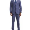 Stacy Adams - Hybrid Fit Plaid 3 Piece Purple Suit -Alberto Nardoni Shop SM166H1 04 1 55726 3592120a 18dc 4c07 84e8 5fedfd58bf16