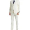 Stacy Adams - 3 Piece Hybrid Fit Suit In Ivory -Alberto Nardoni Shop SM282H1 14