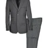 Grey Prom Suit - Gray Wedding Suit - Gray Tuxedo Boys 2 Button Peak Lapel Tuxedo In Charcoal Grey