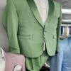 Sage Green Tuxedo - Light Green Wedding Suit Shawl Collar Lapel