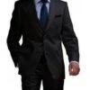 Black Big And Tall Linen Suit