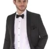 Smoking Traje - Esmoquin - Smoking Para Hombre - One ButtonTrajes De Novio Black Tuxedo -Alberto Nardoni Shop Shawl Label Black Suits