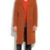 Mens Overcoat -Mens Long Wool Topcoats- Topcoat For Men-Men's Dress Coat Full Length Overcoat ~ Long Men's Dress Topcoat - Winter Coat Rust (Cashmere Touch (Not Cashmere))