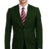 Men's Vested Two Button Notch Lapel Modern Fit Solid Color Wedding Suit In Hunter Green 3 Men's Vested Two Button Notch Lapel Modern Fit Solid Color Wedding Suit In Hunter Green -Alberto Nardoni Shop Solid Color Huner Green