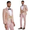 2025 Prom Special Blush Paisley 2pc Mens Suit By Tazzio -Alberto Nardoni Shop Special Blush Paisley