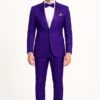 Purple Tuxedo Suit For Men – Stylish Two-Piece Prom And Wedding Suit With Matching Satin Lapel 5 Purple Tuxedo Suit For Men – Stylish Two-Piece Prom And Wedding Suit With Matching Satin Lapel -Alberto Nardoni Shop Stylish Two Piece Prom Purple