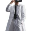 Gangster Suit - Mobster Suit - Mafia Suit For Mens Long Tuxedo Zoot White Suit -Alberto Nardoni Shop T903V White
