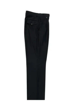 Black Wide Leg Wool Dress Pant 2586/2576 By Tiglio Luxe TIG1001