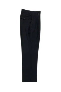 Navy Wide Leg Wool Dress Pant 2586/2576 By Tiglio Luxe TIG1002
