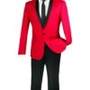 Mens Slim Fit Shawl Tuxedo In Red 2 Mens Slim Fit Shawl Tuxedo In Red -Alberto Nardoni Shop TSS 1 Red