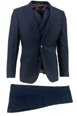 Porto Slim Fit, Pure Wool Suit & Vest By Tiglio Luxe TS4066/2