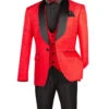 Slim Fit Tuxedo 3 Piece With Jacquard Pattern In Red -Alberto Nardoni Shop TVSJ 1 RED JPG 87df8b05 0092 4394 b97d 5c52f35dd219