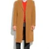 Mens Overcoat - Mens Long Wool Topcoats - Topcoat For Men-Camel Men's Dress Coat Full Length Overcoat ~ Long Men's Dress Topcoat - Winter Coat (Cashmere Touch (Not Cashmere)) -Alberto Nardoni Shop Three Button Camel Wool Overcoat 1