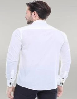 Cream Tuxedo Shirt -Alberto Nardoni Shop Tuxedo Shirt Cream