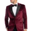"Burgundy Velvet Men's Wedding & Prom 2025 Tuxedo Jacket - Two Button Peak Lapel" -Alberto Nardoni Shop UPlxG9a 60ed1828 4a07 4b52 823f 4ba2b8476931