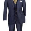Morgan Collection - Regular Fit 3 Piece Suit 2 Button Navy -Alberto Nardoni Shop V2TR NAVY 23b93d96 cd11 4b92 850f 45406c9e04a6