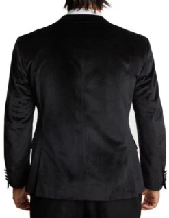 Double Breasted Tuxedo - Velvet Dinner Jacket With Pants In Color Black -Alberto Nardoni Shop Velvet Dinner Jacket Black