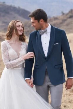 Velvet Blazer - Mens Blazer - Dinner Jacket + 'Venice' Deep Aqua Velvet Dinner Jacket - Separates -Alberto Nardoni Shop Venice Deep Aqua Velvet Dinner Jackets