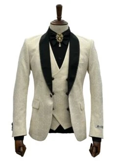 Ivory Tuxedo - Cream Wedding Suit- Off White Groom Suit