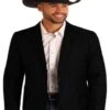 Western Blazer - Saco Vaquero Para Hombre - Paisley Blazer In Black