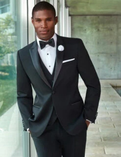 Smoking Traje - Esmoquin - Smoking Para Hombre -Trajes De Novio - Trajes Para Hombres Black Tuxedo