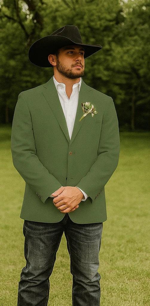 Light Tan Western Blazer - Sand Color 14 Light Tan Western Blazer - Sand Color - Image 14