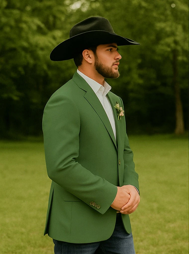 Light Tan Western Blazer - Sand Color 15 Light Tan Western Blazer - Sand Color - Image 15