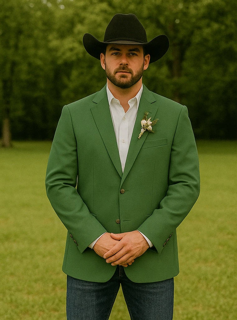 Light Tan Western Blazer - Sand Color 16 Light Tan Western Blazer - Sand Color - Image 16