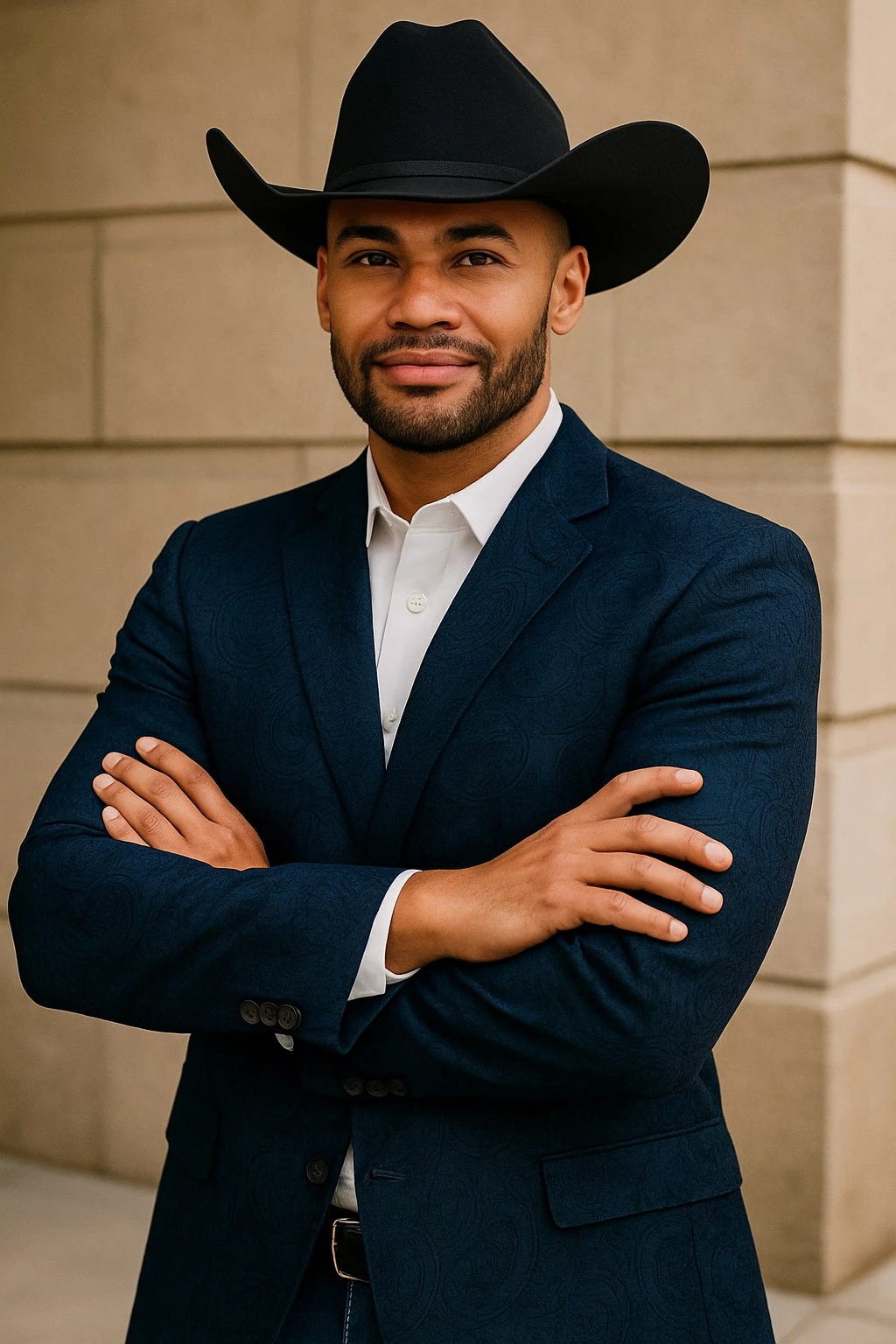 Western Blazers - Saco Vaquero Para Hombre - Paisley Blazer In Navy 4 Western Blazers - Saco Vaquero Para Hombre - Paisley Blazer In Navy - Image 4