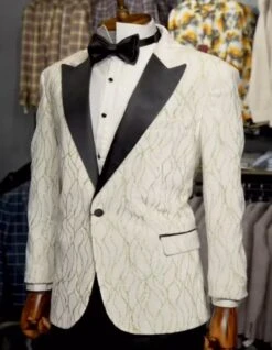 Mardi Gras Tuxeod Dinner Jacket In Green - White - Black - Purple - Red And Gold 7 Mardi Gras Tuxeod Dinner Jacket In Green - White - Black - Purple - Red And Gold -Alberto Nardoni Shop White and Gold Tuxedo