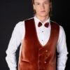 White And Orange Prom Tuxedo - Wedding - Groom Tuxedo Suit -Alberto Nardoni Shop WhiteOrangeTuxedoIMG 6344