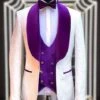 White And Purple Prom Tuxedo - Wedding Suit - Groom Tuxedo Suit -Alberto Nardoni Shop WhiteandPurple IMG 9775