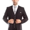 "Charcoal Grey Slim Fit Wedding Suit For Men - Two Button Basic Vested" -Alberto Nardoni Shop WkAY7vz