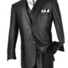 Alfa Collection-Shinny Men's 3 Piece Suit Color Black -Alberto Nardoni Shop alfa collection shinny men s 3 piece suit color black upscale men s fashion