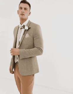 Beige Wedding Suits