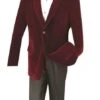 Big And Tall Blazers Wine Clearance Velvet/ Sport Coat
