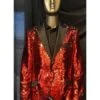Big And Tall Mens Tuxedos - Red Shiny Sequin Tuxedo -Alberto Nardoni Shop big and tall mens tuxedos red shiny sequin tuxedo