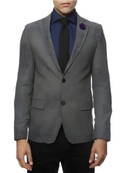 Black And White Tweed Blazer - Gray Herringbone Sport Coat - Slim Fit Men's BlazerNavy Tweed Blazer- Mens Navy Tweed Jacket - Winter - Fall Fabric Tweed Pattern Wool Fabric