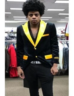 Black-Gold - Velvet Blazer