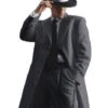 Mens Pimp Suit -Gangster Suit - Mobster Suit - Mafia Suit For Mens Vested Long Tuxedo Zoot Suit In Black