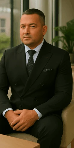 Wool Suit - Italian Made Business Suit By Statement Men's 2 Piece 100% Wool Double Breasted Suit - Micro Windowpane -Alberto Nardoni Shop black3 6a9227e3 4ab9 4281 811f 4282e29ce921