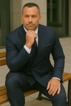 Wool Suit - Italian Made Business Suit By Statement Men's 2 Piece 100% Wool Double Breasted Suit - Micro Windowpane -Alberto Nardoni Shop blue3 1144459a c770 4476 aa44 b2096ccf3ebb