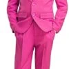 Boy Single Breasted Pink Suits