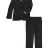 Boys Vested 2 Button Birdseye Black Suit -Alberto Nardoni Shop boys vested 2 button birdseye suit in black